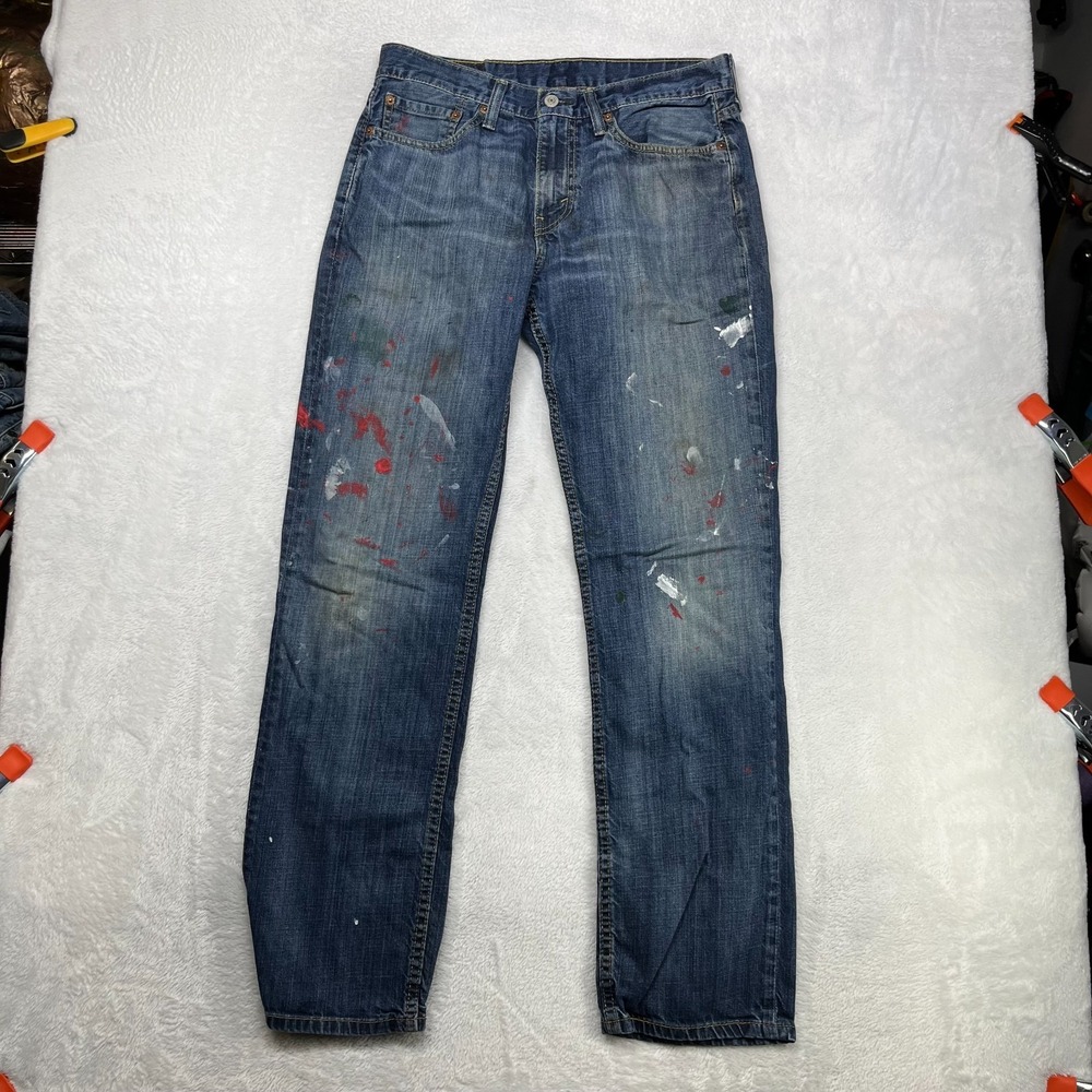 Levi's 514 Straight Jeans Men's Blue Denim Pockets Classic Zip Fly - 31X30